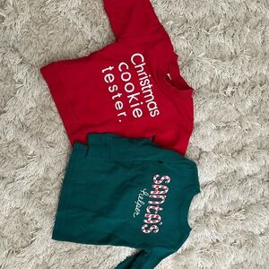 Jumping Beans Red and Green Holiday Sweatshirts